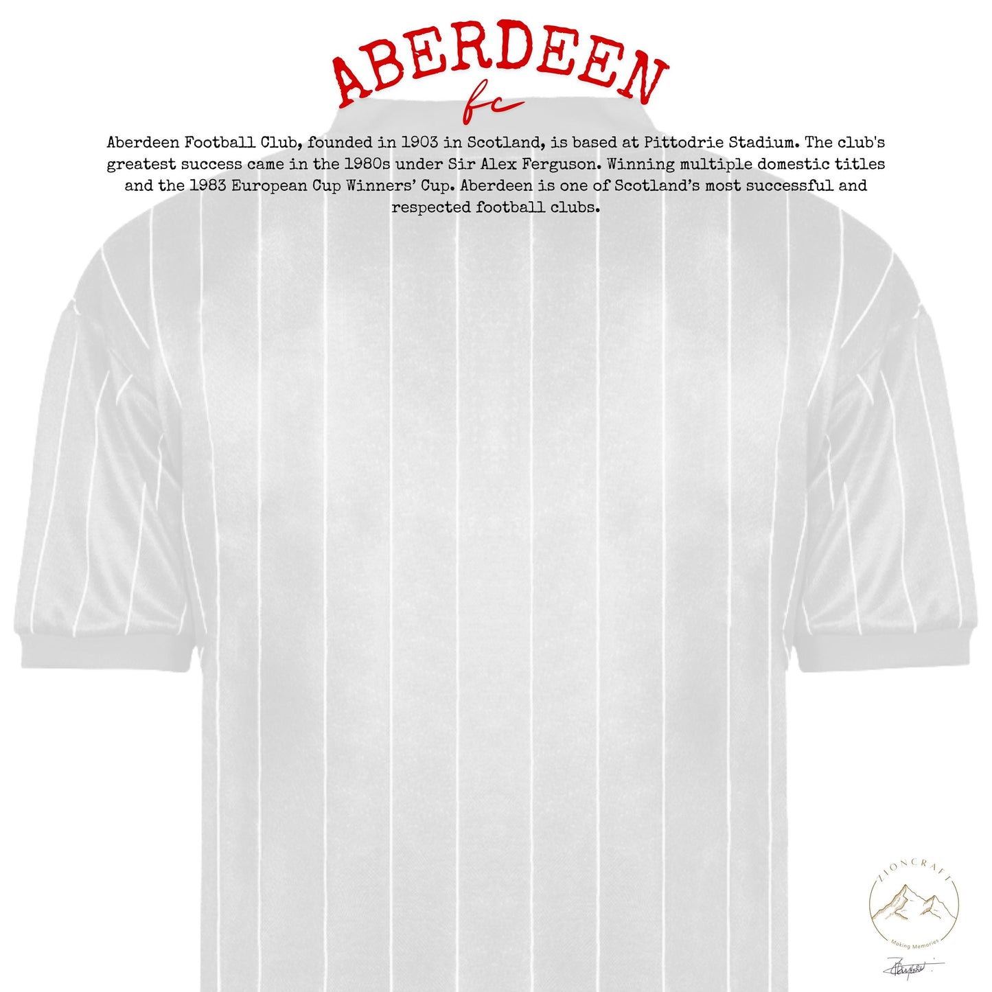 Aberdeen Football Club Pebble Artwork