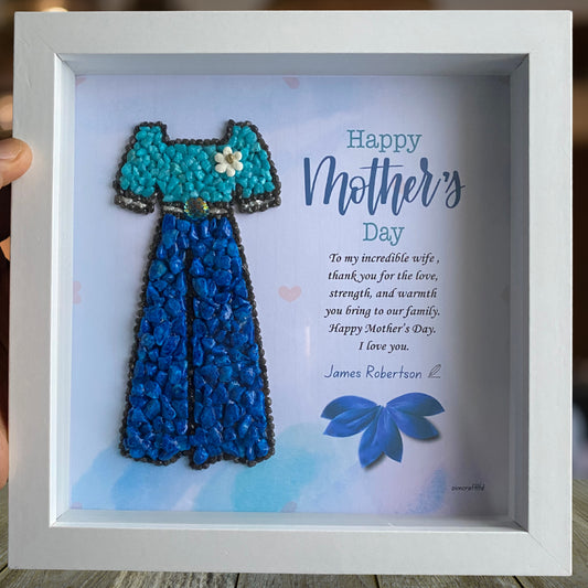 Personalised Mum Gift Pebble Art