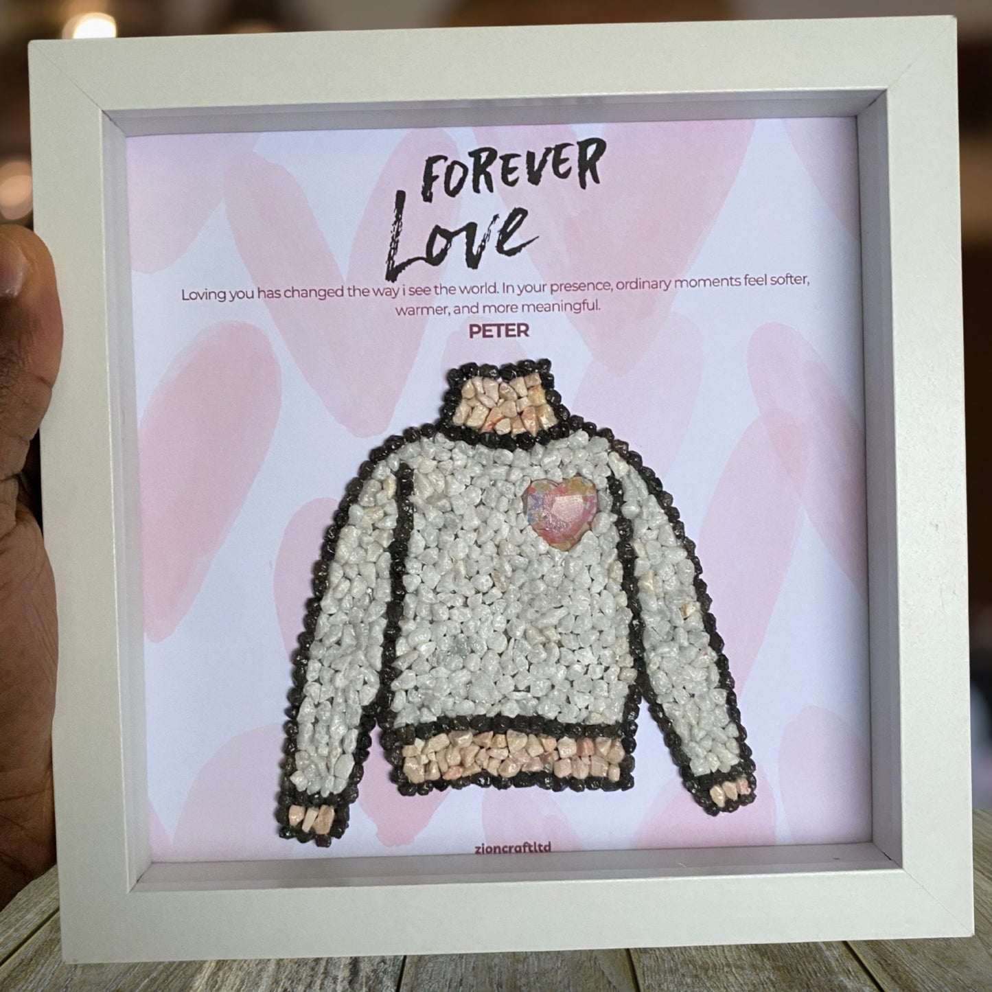 Personalised Mother's Day Pebble Art