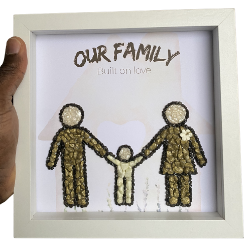 Personalised Family Pebble Art