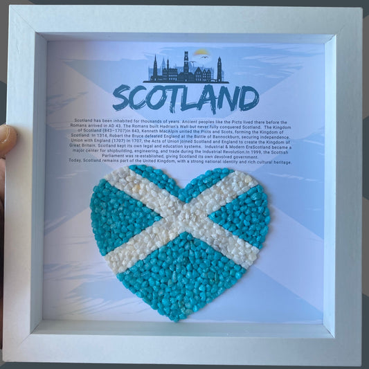 Personalised Scottish Gift Pebble Art