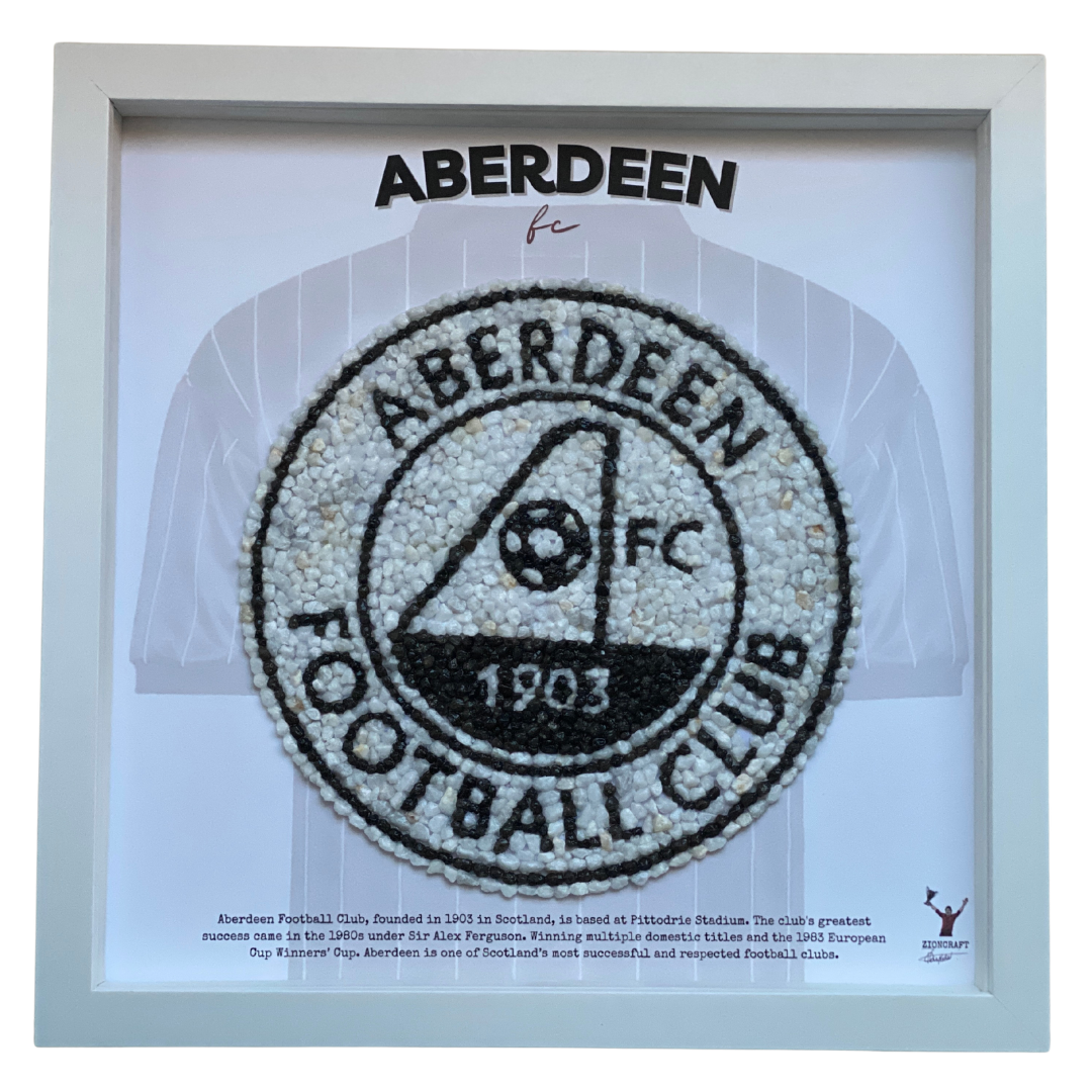 Aberdeen FC Logo Pebble Art
