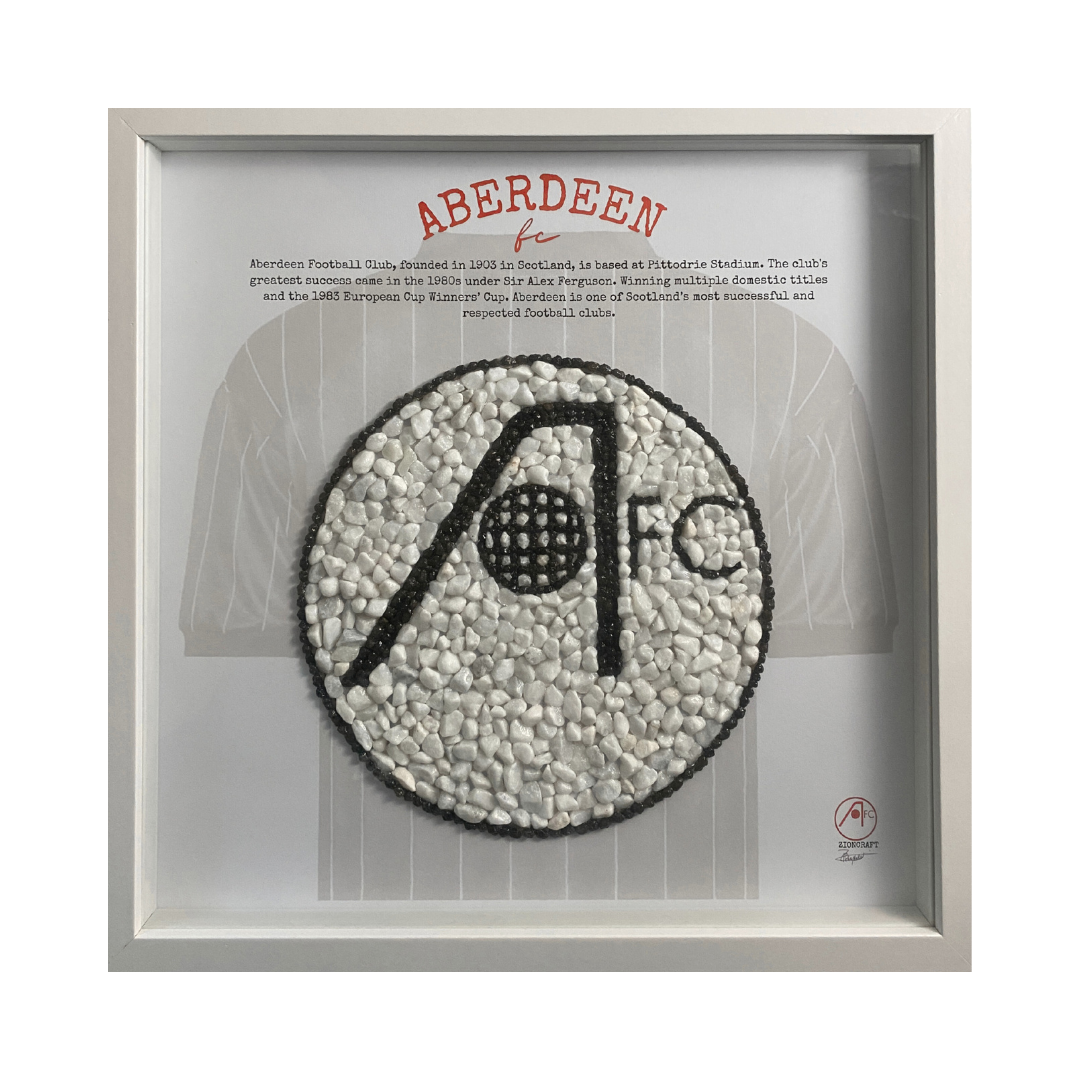 Aberdeen Football Club Pebble Artwork