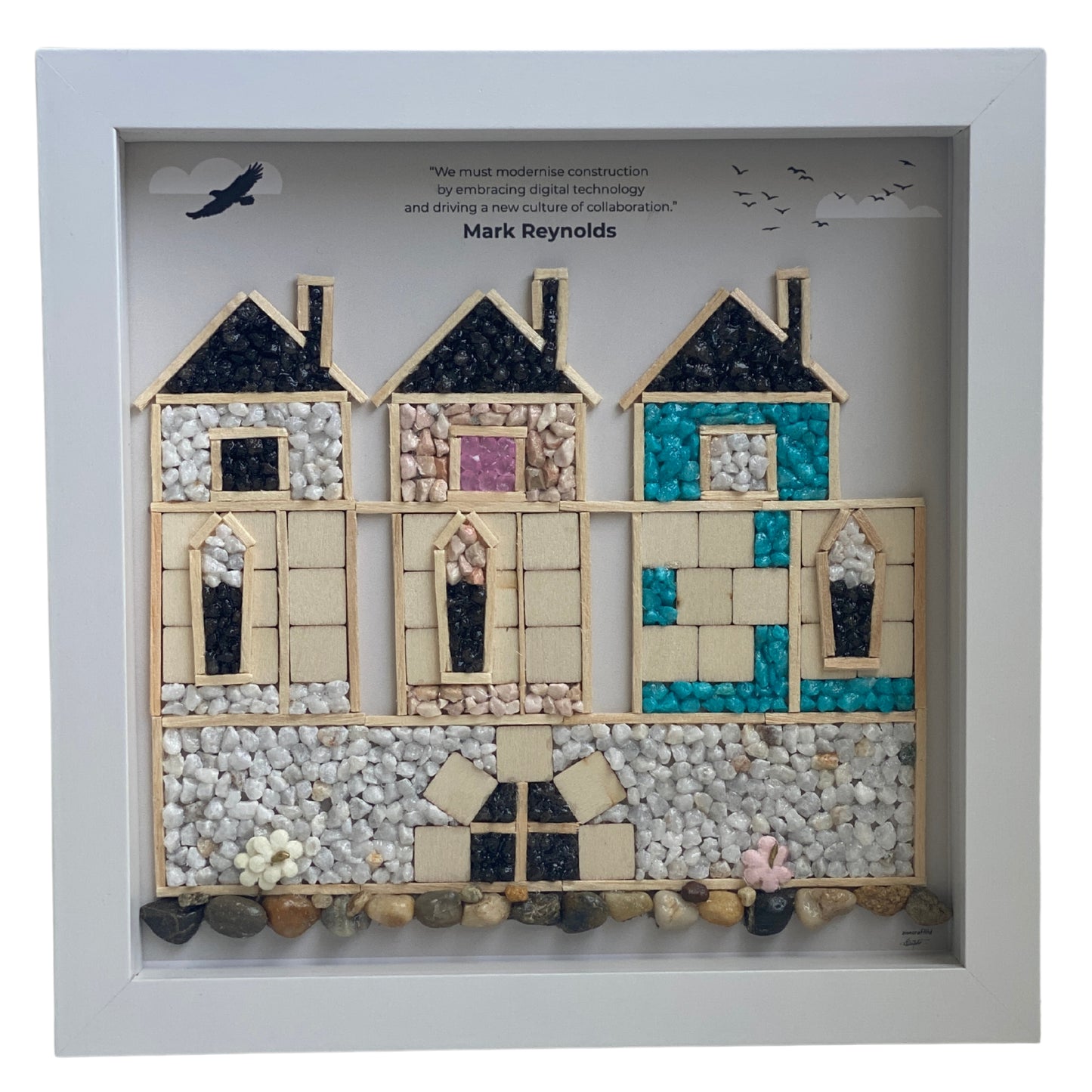 Architectural Pebble Art