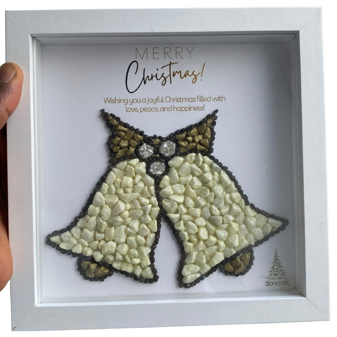 Personalised Christmas Pebble Art