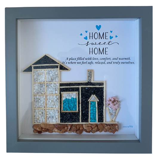 Personalised Home pebble art