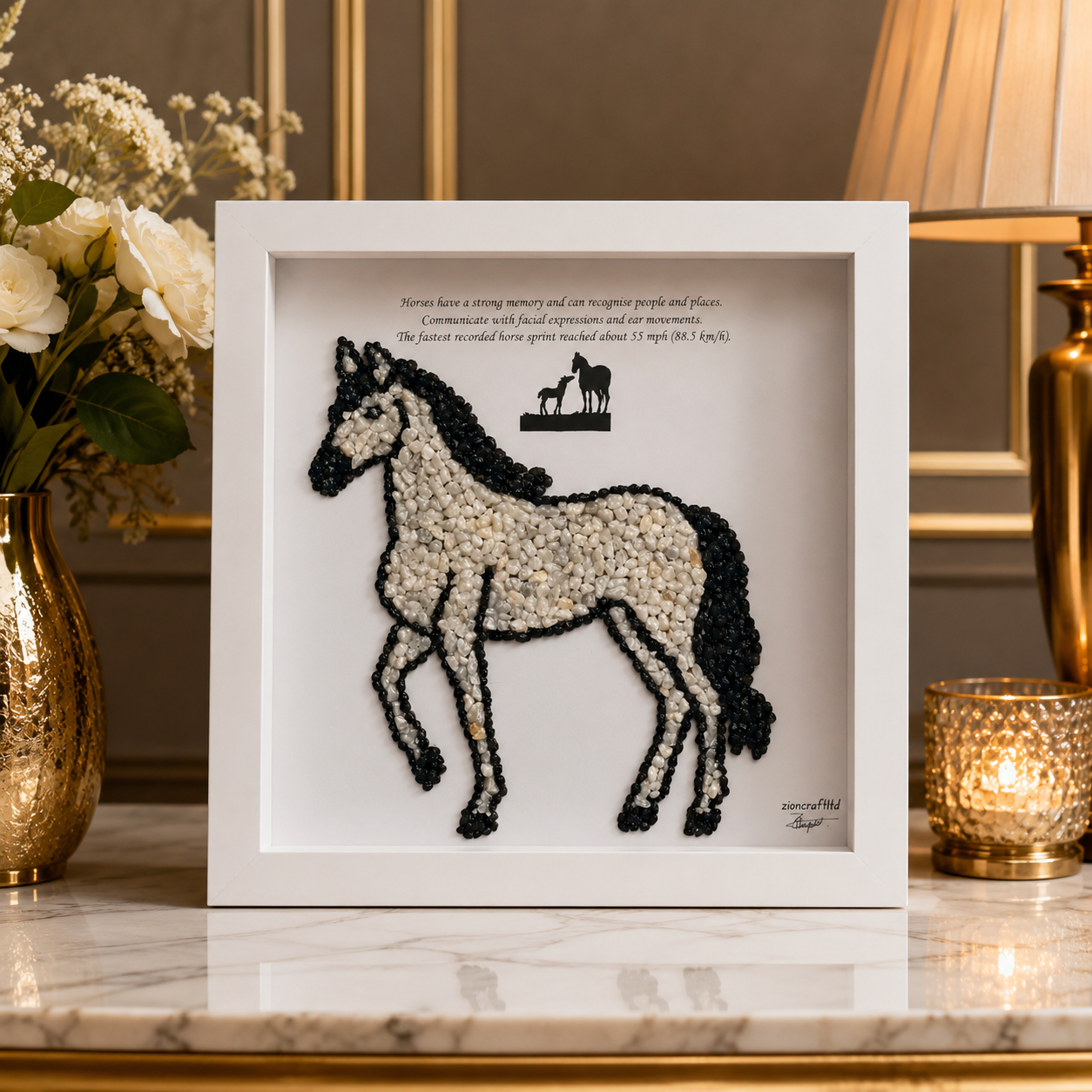 Personalised Pebble Art for Horse Lovers