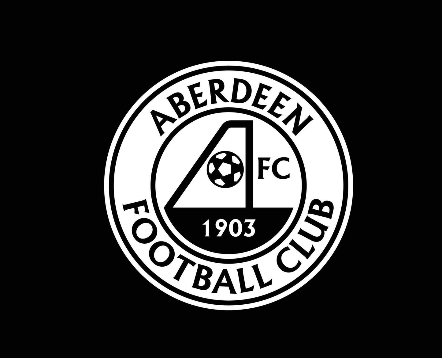 Aberdeen FC Logo Pebble Art