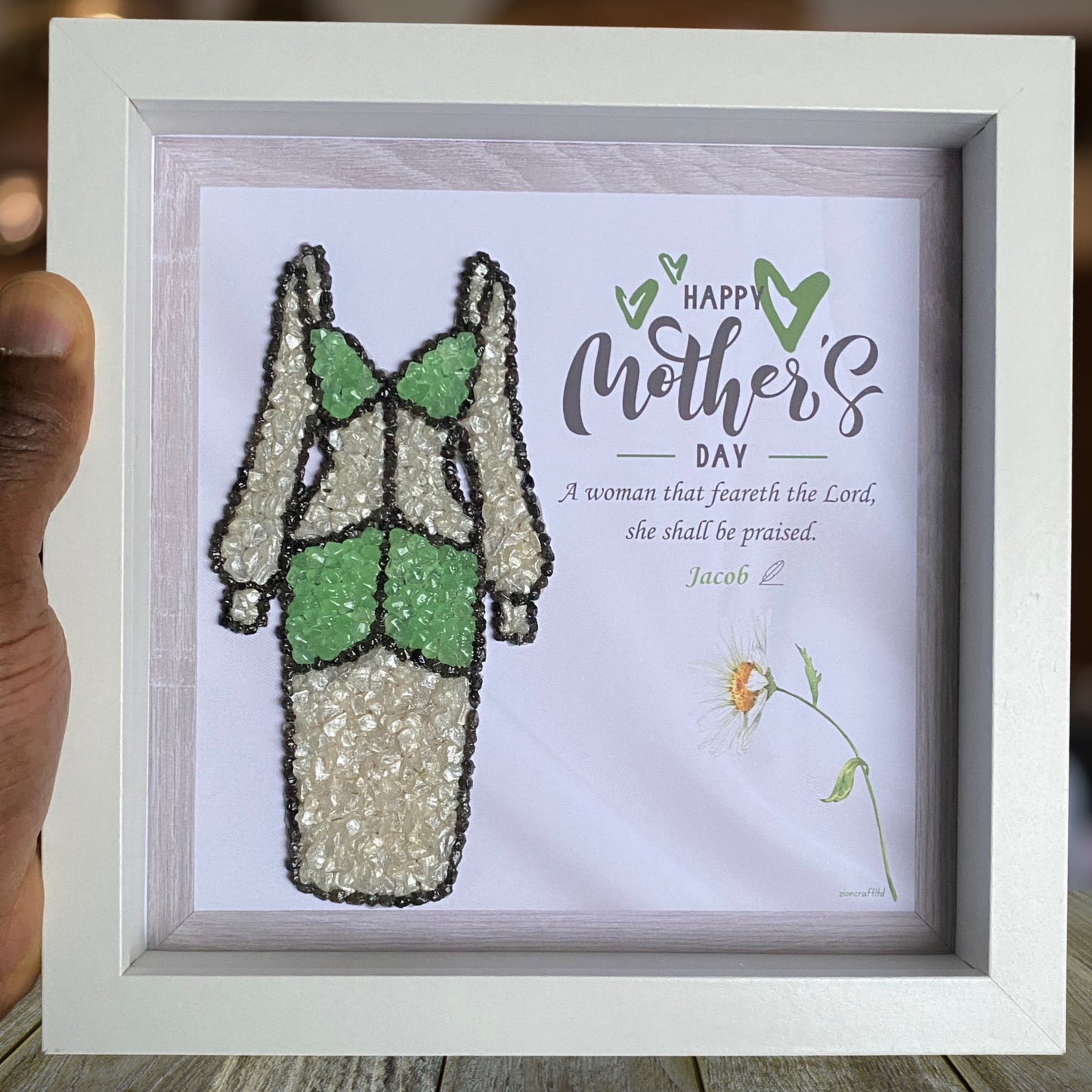 Personalised Mother's Day Pebble Art.