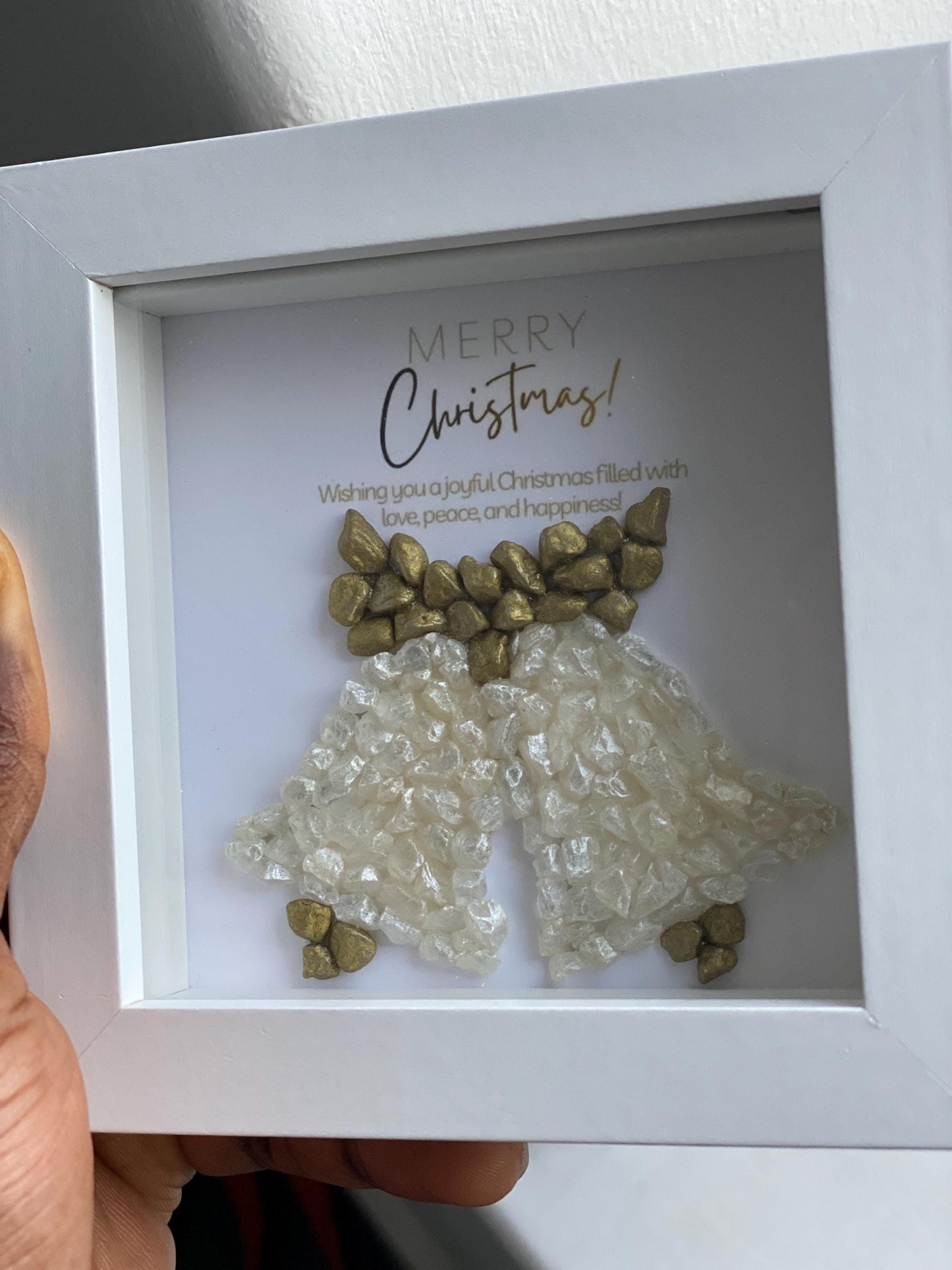 Personalised Christmas Pebble Art