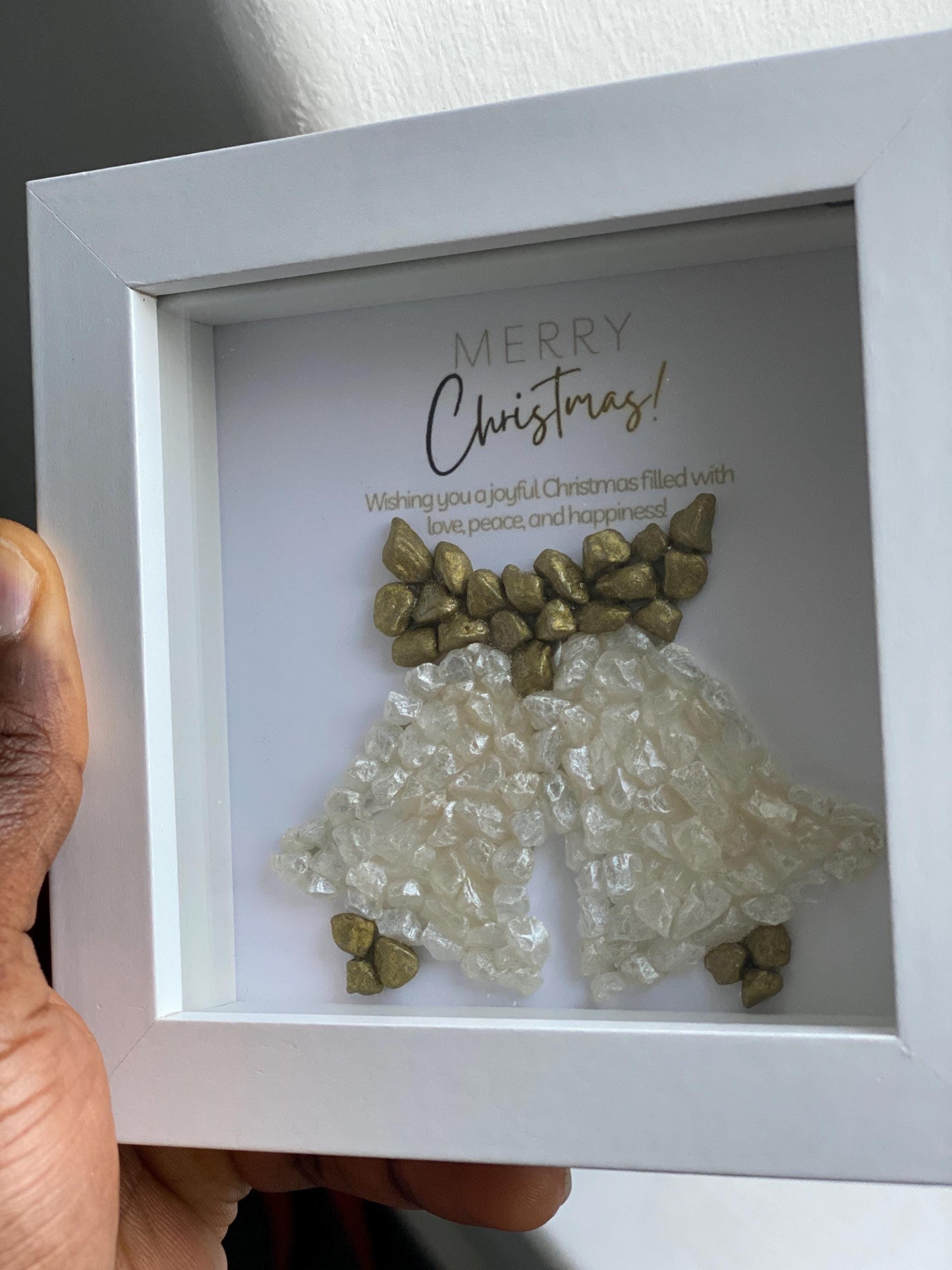 Personalised Christmas Pebble Art